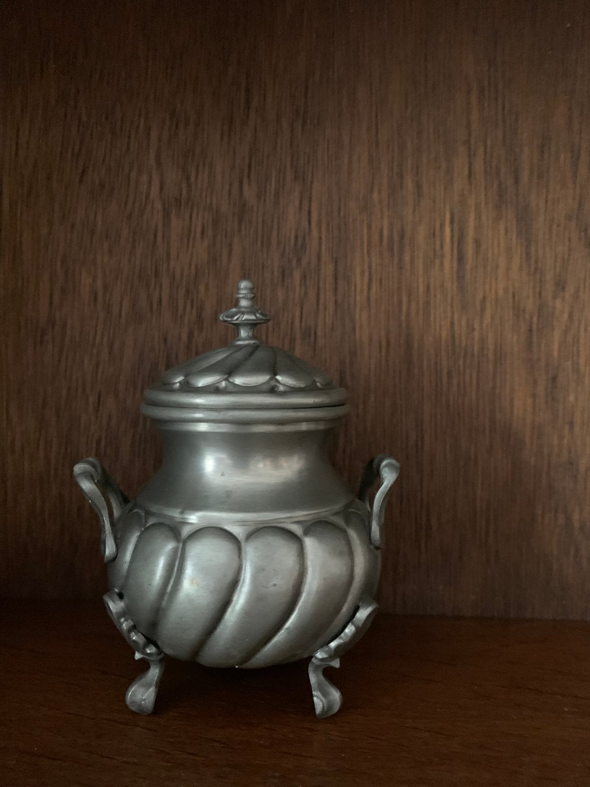 Antiek Tinnen Potje - Handgemaakt, Antiek en Kunst, Antiek | Tin, Ophalen of Verzenden