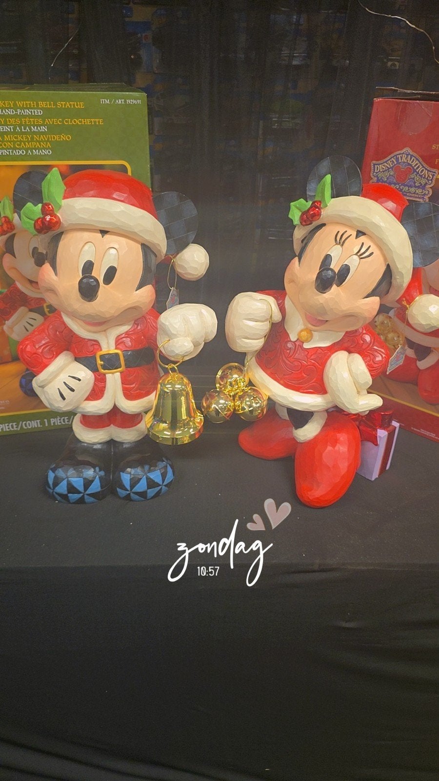 mickey en minnie jim shore figures, Ophalen of Verzenden, Mickey Mouse, Nieuw, Beeldje of Figuurtje