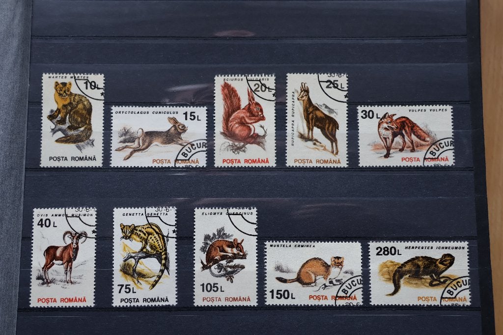 Roemenië Complete serie Zoogdieren gestempeld, Ophalen of Verzenden, Overige landen, Gestempeld