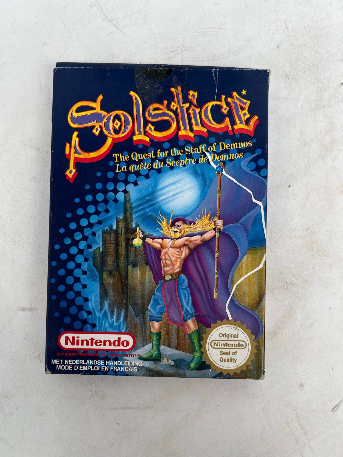 Vintage - Solstice: The Quest for the Staff of Demnos NES, Avontuur en Actie, Gebruikt, 1 speler, Ophalen of Verzenden