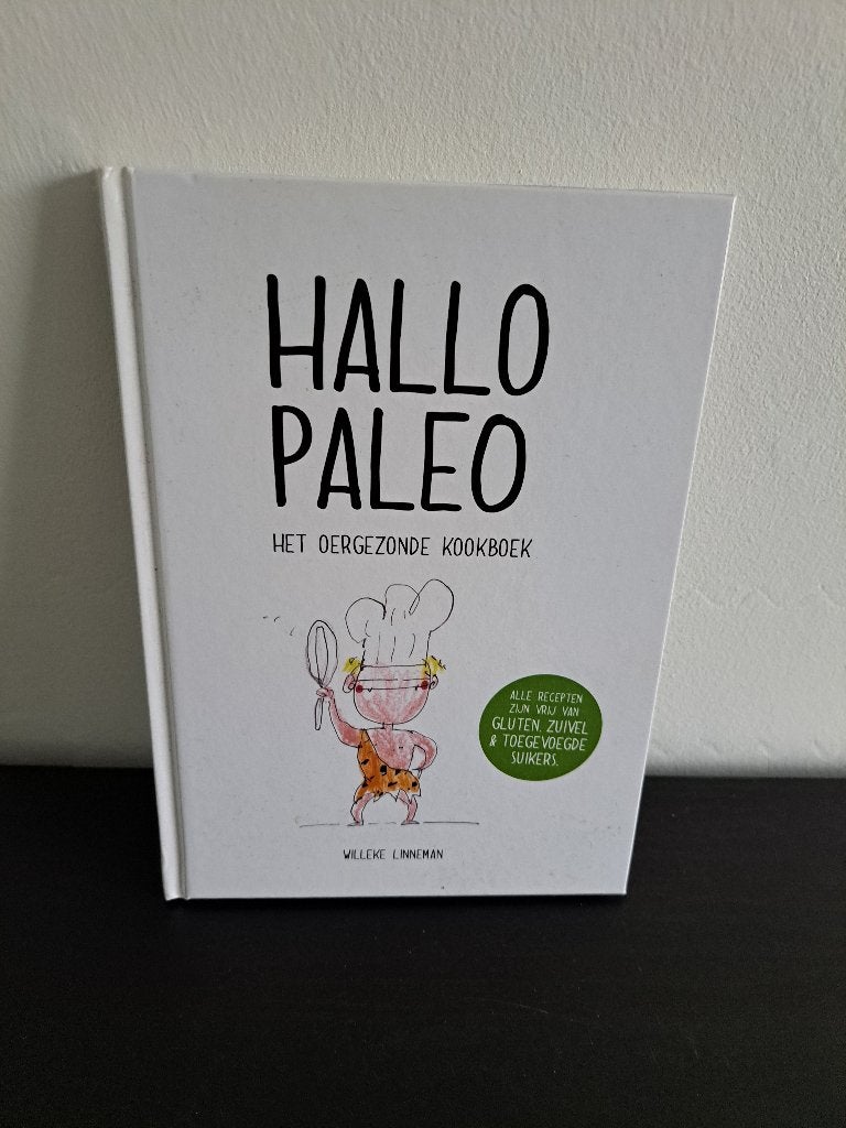Hallo Paleo het oergezonde kookboek, Ophalen of Verzenden, Gezond koken, Willeke Linneman, Zo goed als nieuw