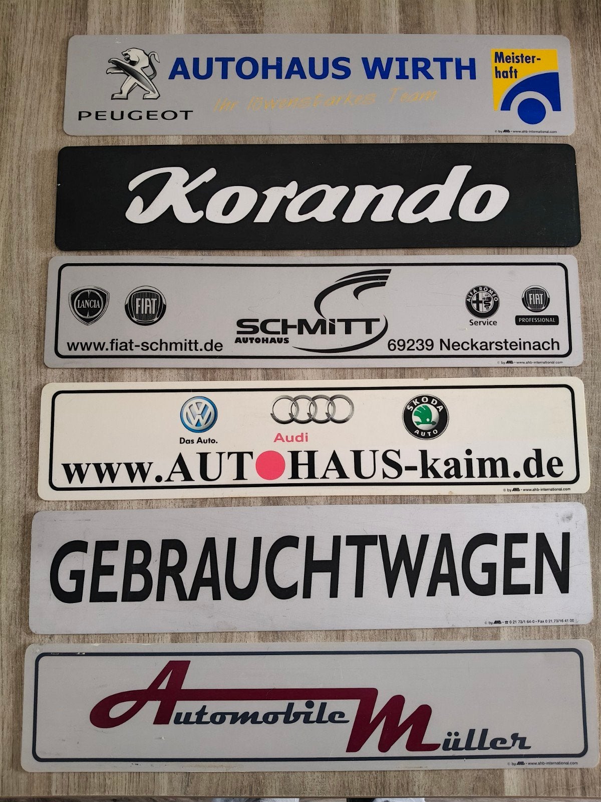Kenteken plaat vintage Peugeot Audi Skoda 6 voor 10 euro, Ophalen of Verzenden, Auto's