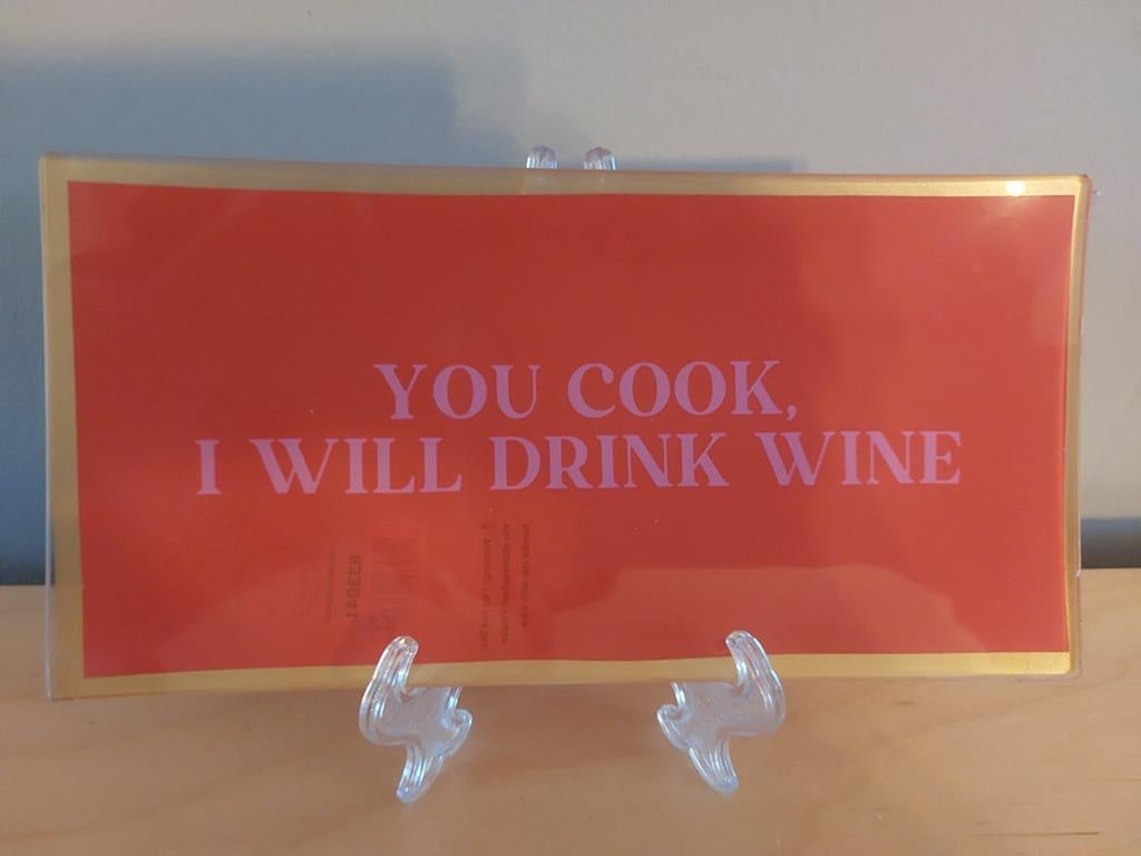 Leuk bordje met tekst, Huis en Inrichting, Ophalen of Verzenden, Nieuw