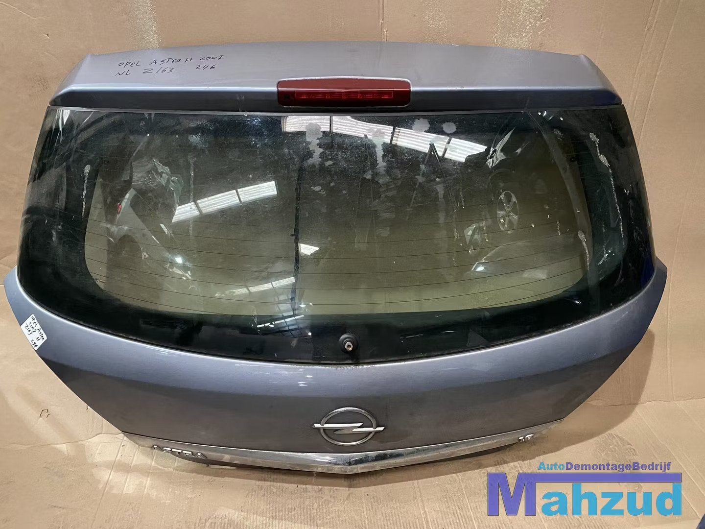 OPEL ASTRA H Grijs zilver Z163 Achterklep achterdeur, Gebruikt, Deur, Opel Automobile GmbH, Ophalen of Verzenden