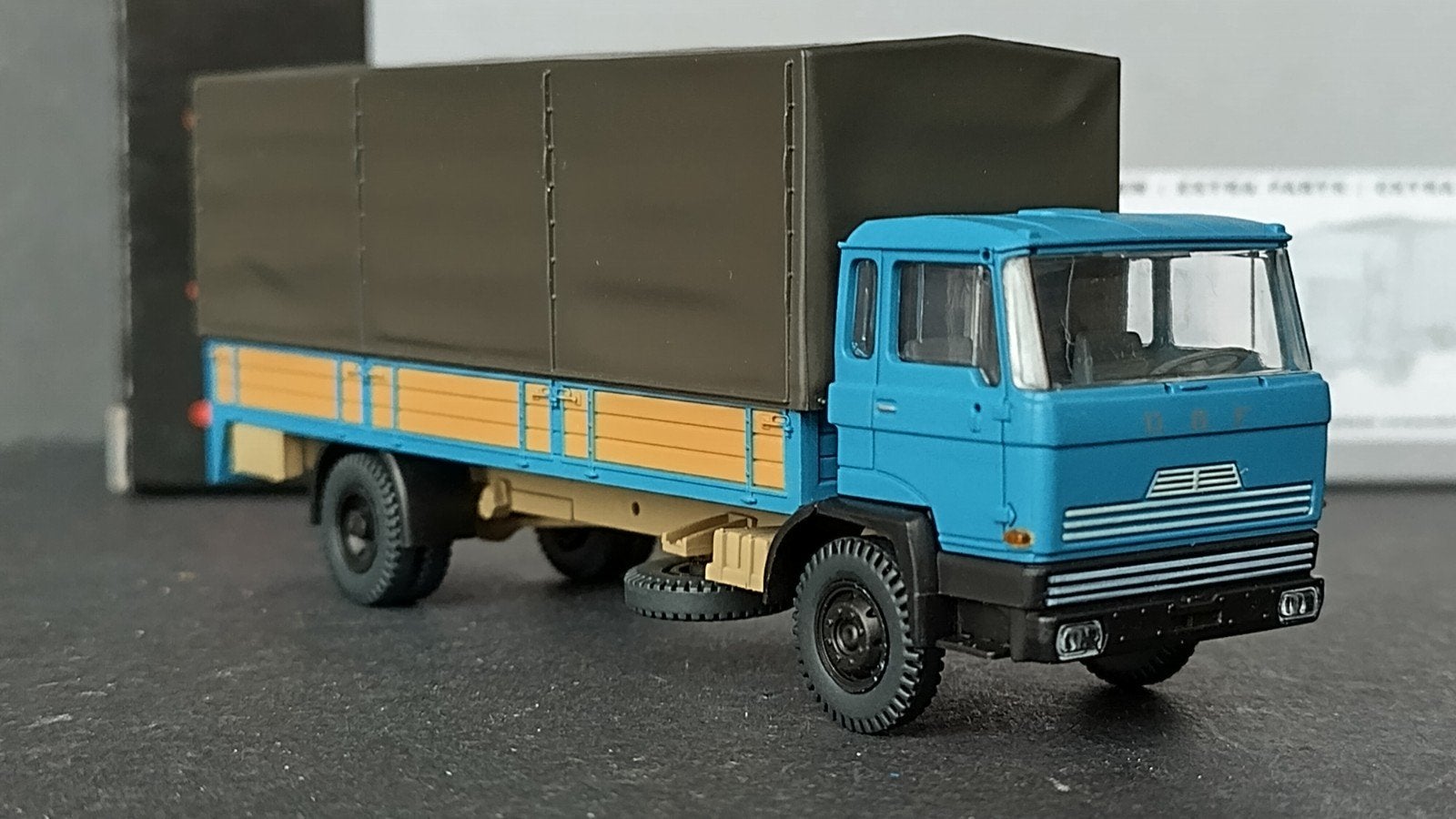 Daf Kantelcabine A open bak met huif 1:87 Artitec Pol, Overige merken, Verzenden, ., Nieuw