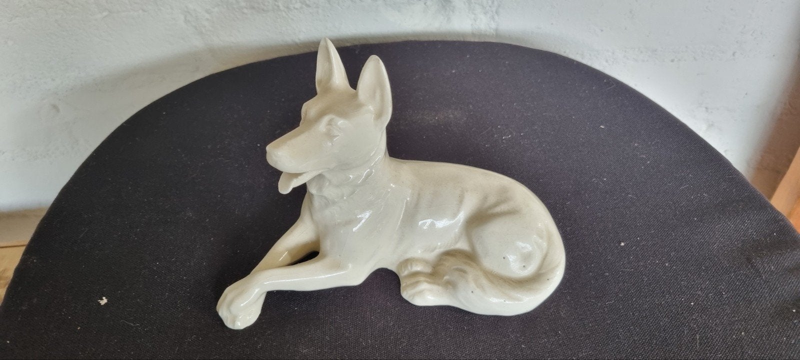 porceleinen oude witte herders hond gemerkt, Antiek en Kunst, Ophalen of Verzenden