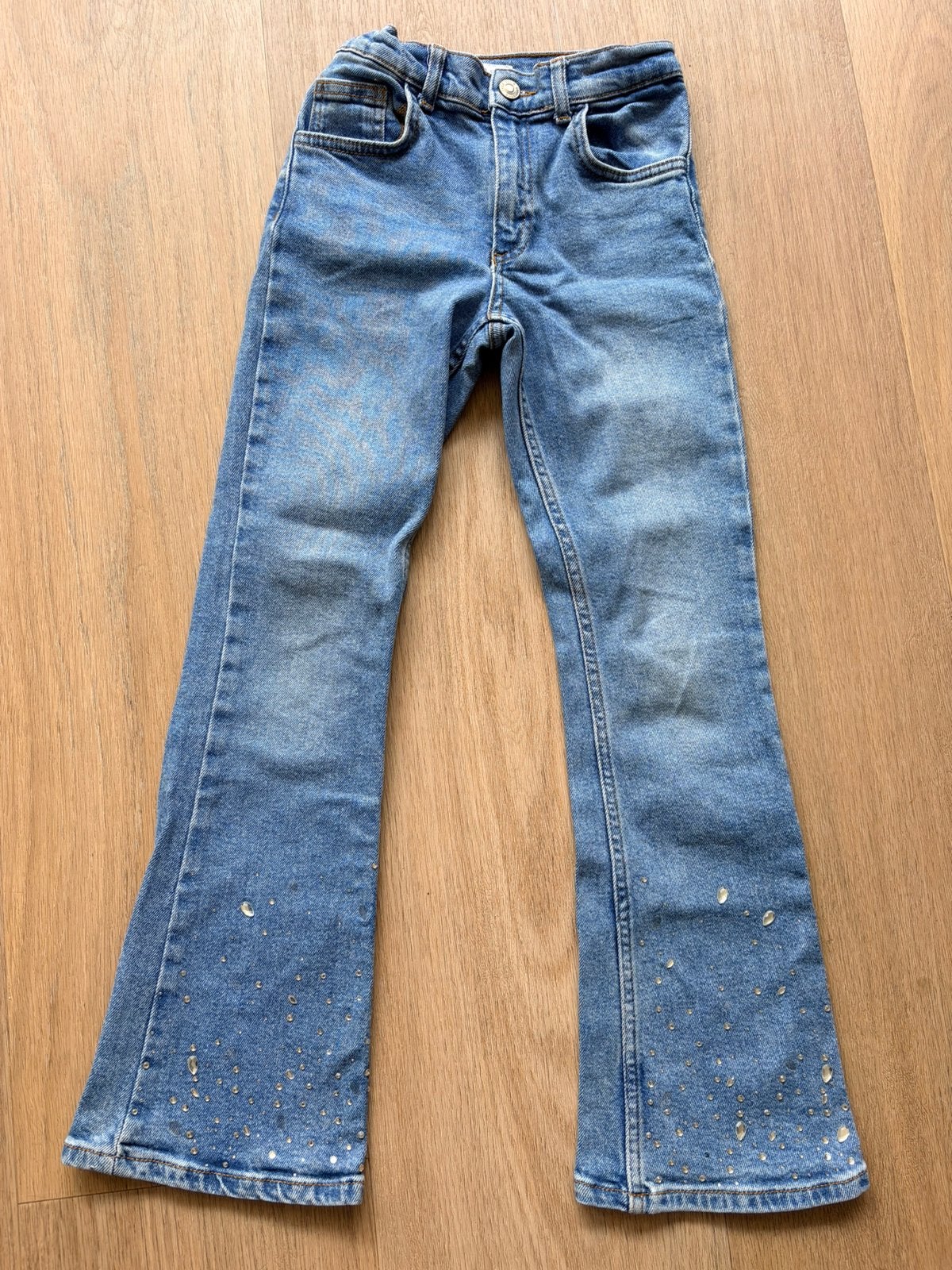 Zara flared jeans maat 140, Ophalen of Verzenden, Gebruikt, Meisje, Broek