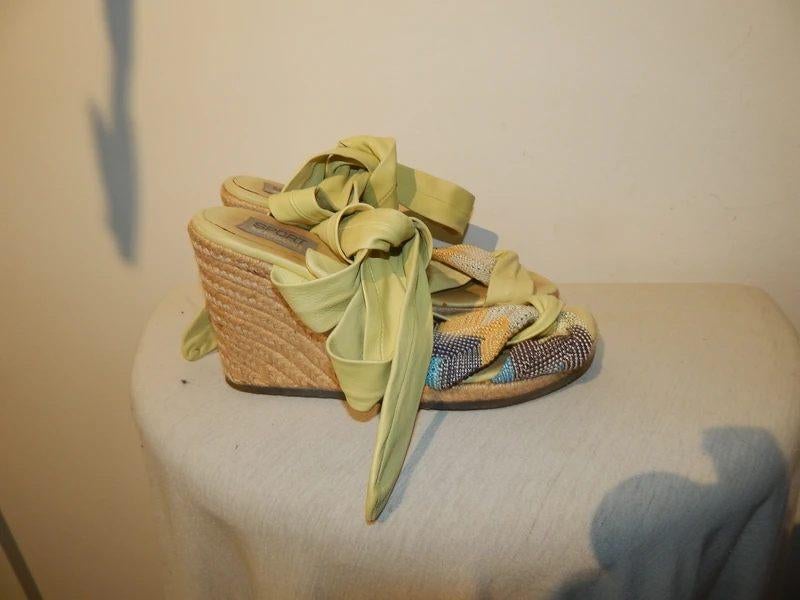 Missoni sandalen zacht leer wikkel banden aztec band 38, Kleding | Dames, Schoenen, Verzenden, Geel, Sandalen of Muiltjes, Missoni