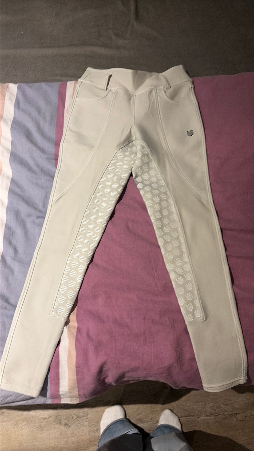 Mooie Mayadelorez witte rijbroek maat XS, Dieren en Toebehoren, Ophalen of Verzenden, Zo goed als nieuw, Dressuur