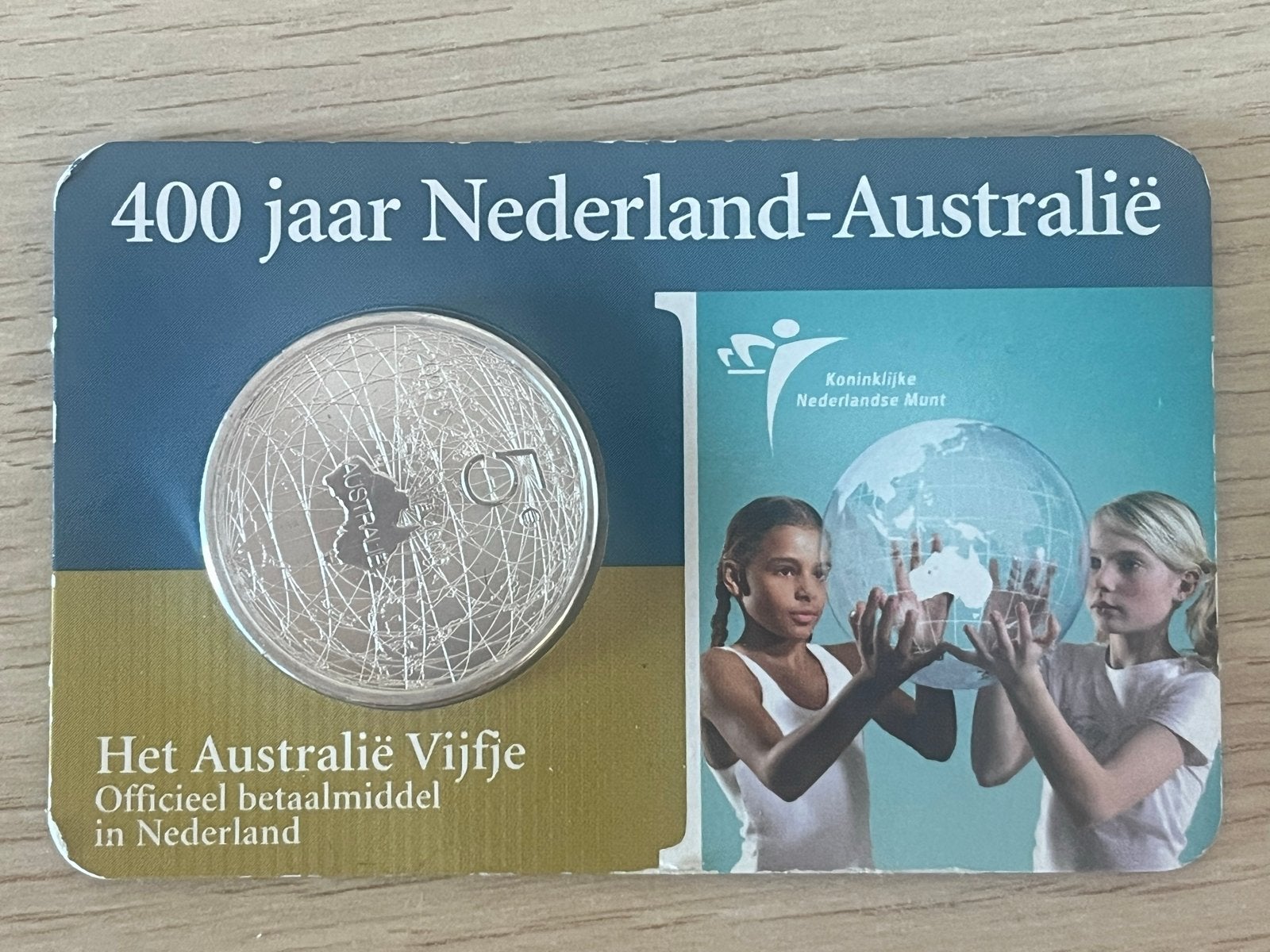 Zilveren 5 Euro Munt 'Het Australië Vijfje' - 400 jaar, Postzegels en Munten, Munten | Nederland, Koningin Beatrix, Zilver, Euro's