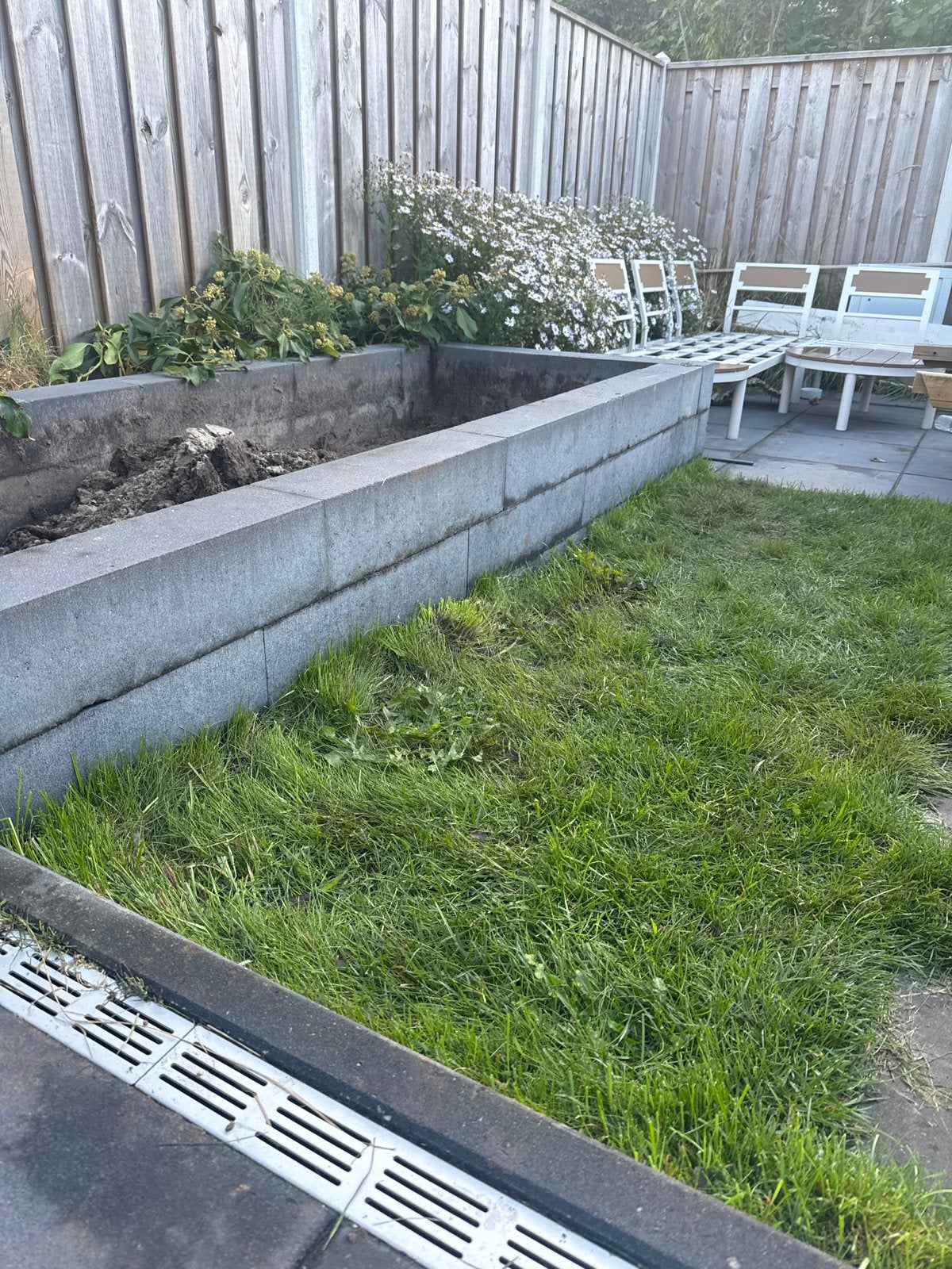 Gratis stappelblokken antraciet circa 70st, Ophalen, Gebruikt, 100 tot 200 cm, Border