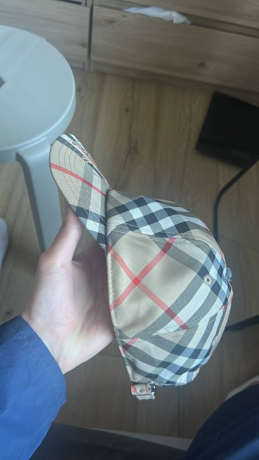 Burberry Pet met Nova Check Patroon, Ophalen of Verzenden, Zo goed als nieuw, Pet