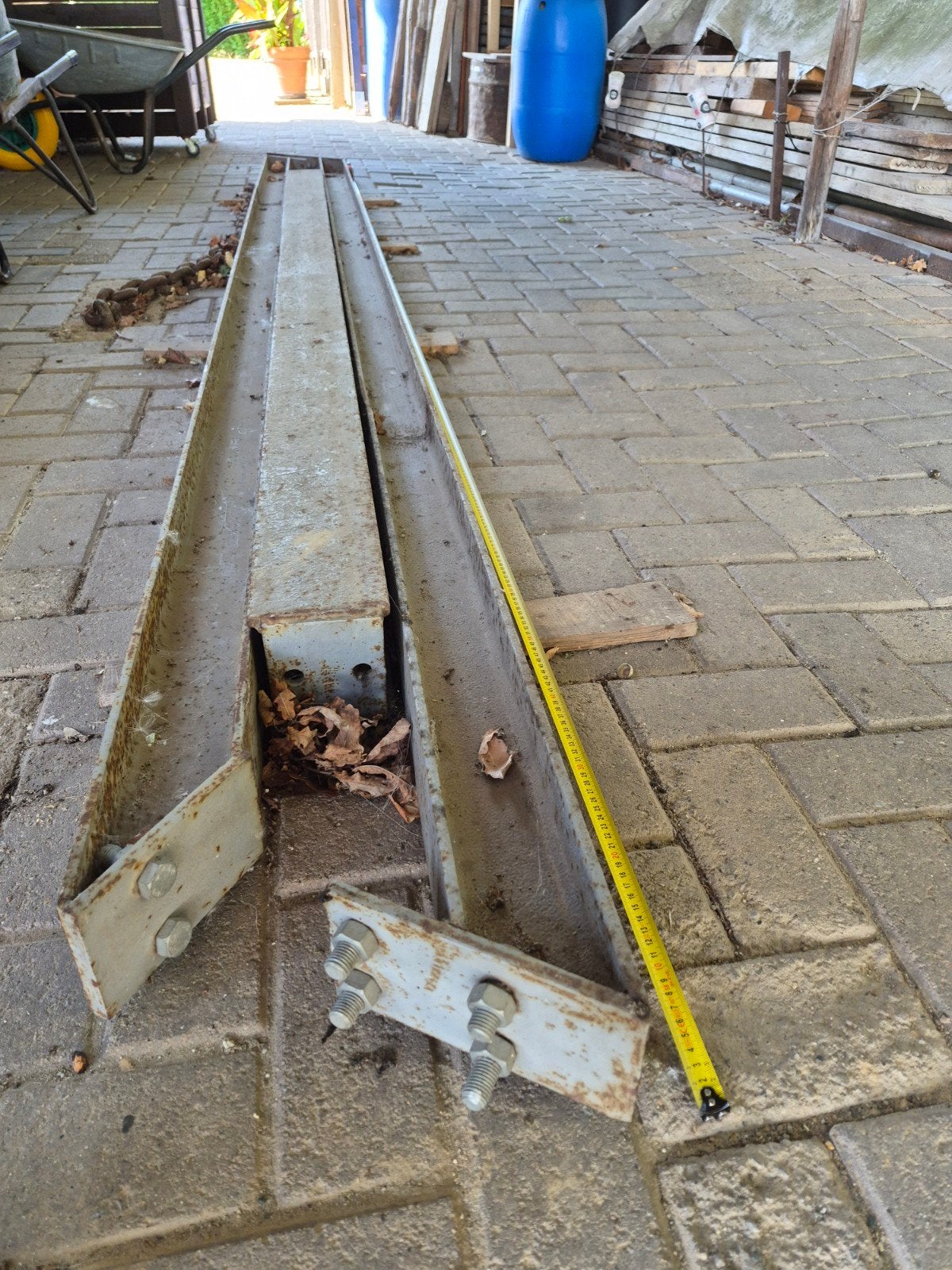 Robuuste ijzeren draagbalken - Ideaal voor constructie, Ophalen, Gebruikt, IJzer