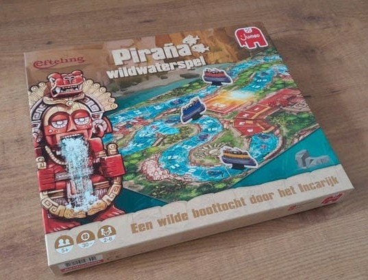 Jumbo Efteling Piraña ganzenbord bordspel, Ophalen of Verzenden, Zo goed als nieuw, Jumbo