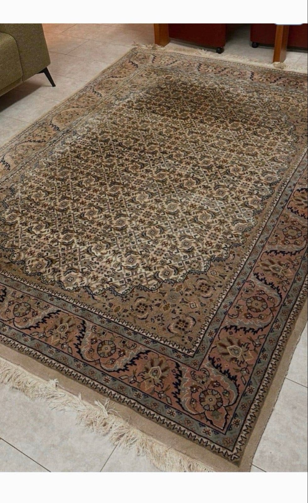 Prachtig Handgemaakt Perzisch Bidjar Tapijt 250x175 cm, Bruin, 150 tot 200 cm, 200 cm of meer, Ophalen of Verzenden