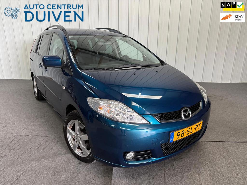 Mazda 5 2.0 | Dealer Onderhouden | Nieuw APK | Trekhaak, Auto's, Voorwielaandrijving, Stof, Gebruikt, Zwart