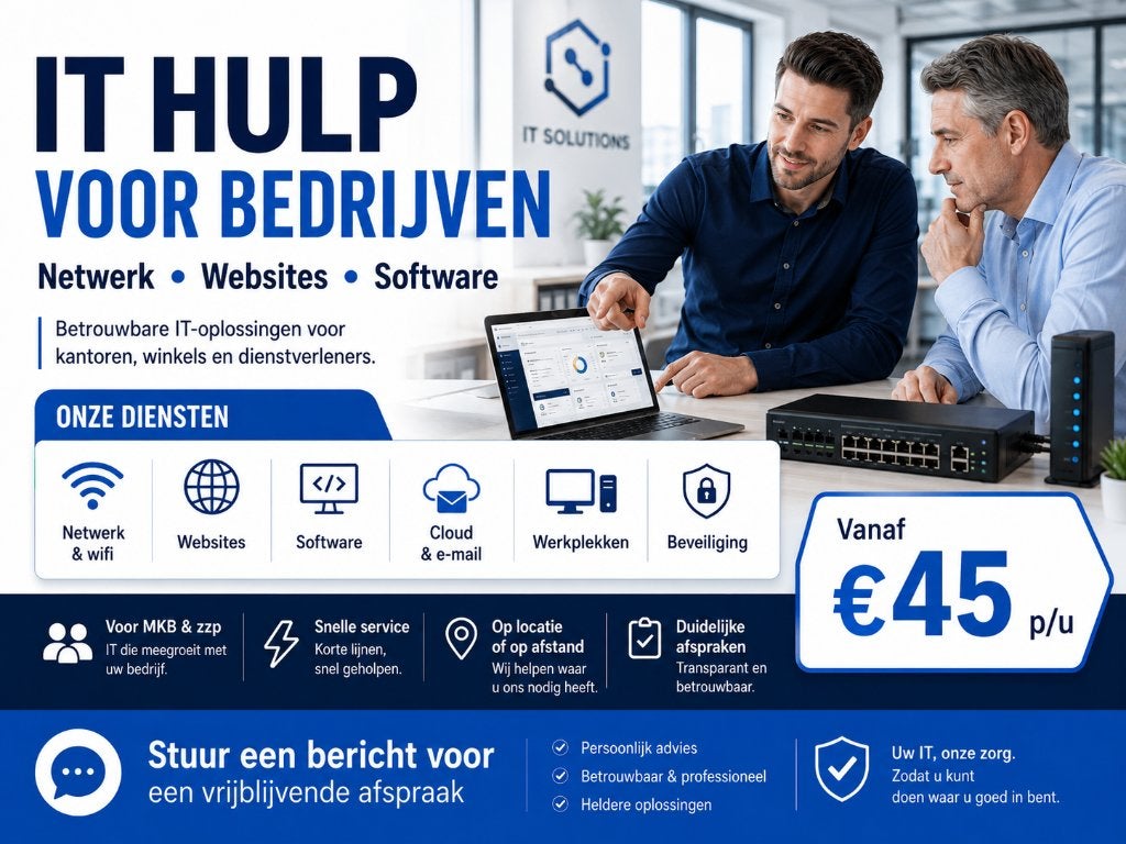 Computerhulp voor bedrijven, Ook voor bedrijven, Netwerkaanleg