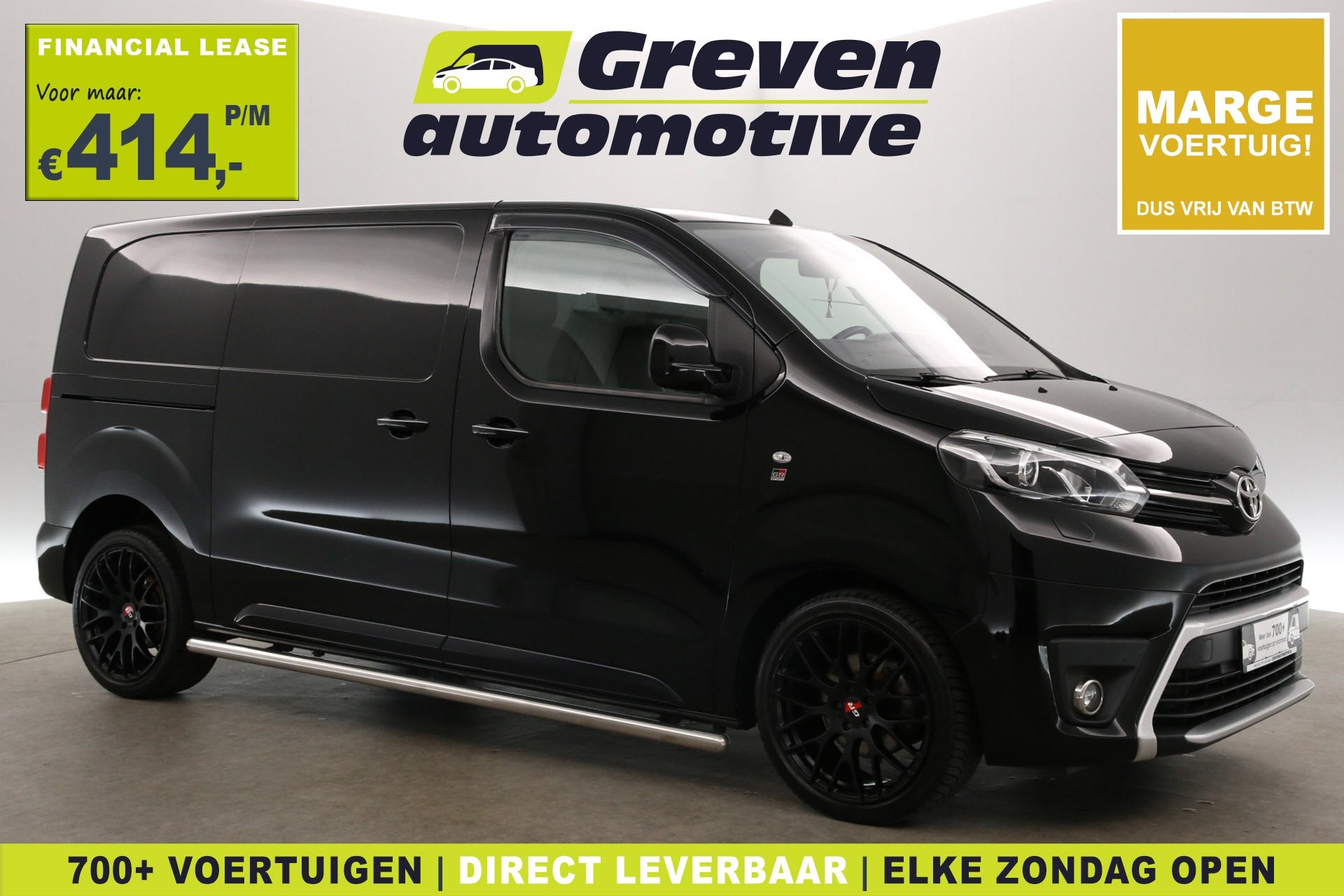 Toyota ProAce 2.0 177PK GR-Edition L2H1 | Marge | Automaat |, Auto's, Automaat, Gebruikt, Zwart, Bedrijf