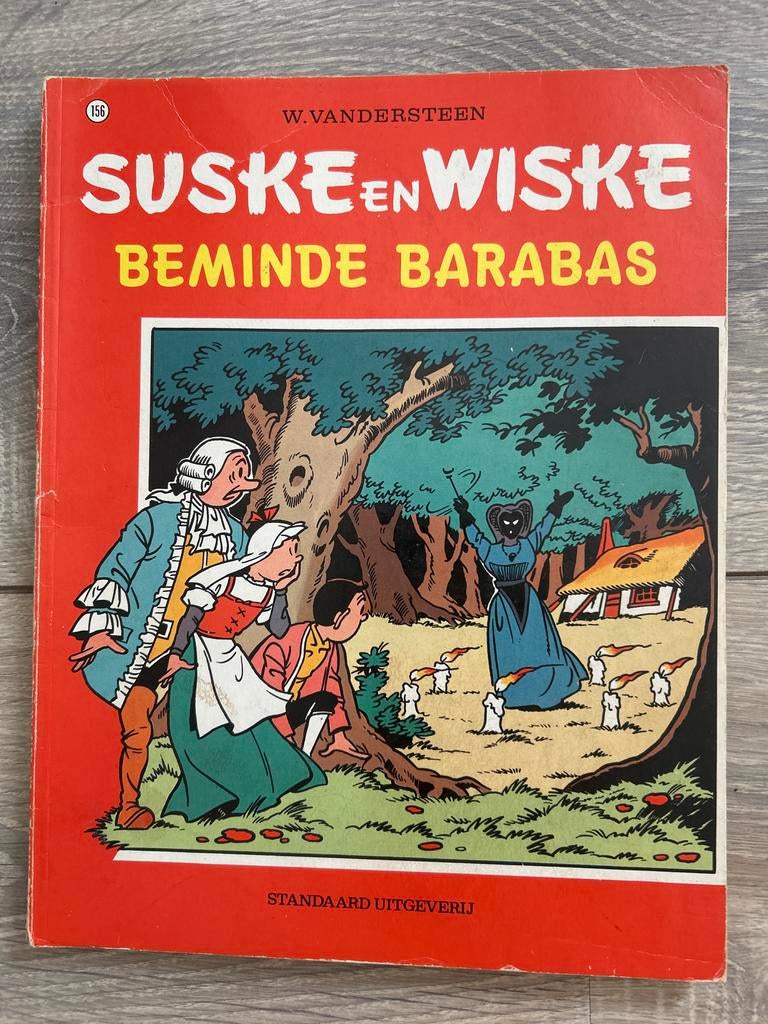Suske en Wiske - Beminde Barabas (nr. 156) - (1975)Met naam, Eén stripboek, Ophalen of Verzenden, Gelezen