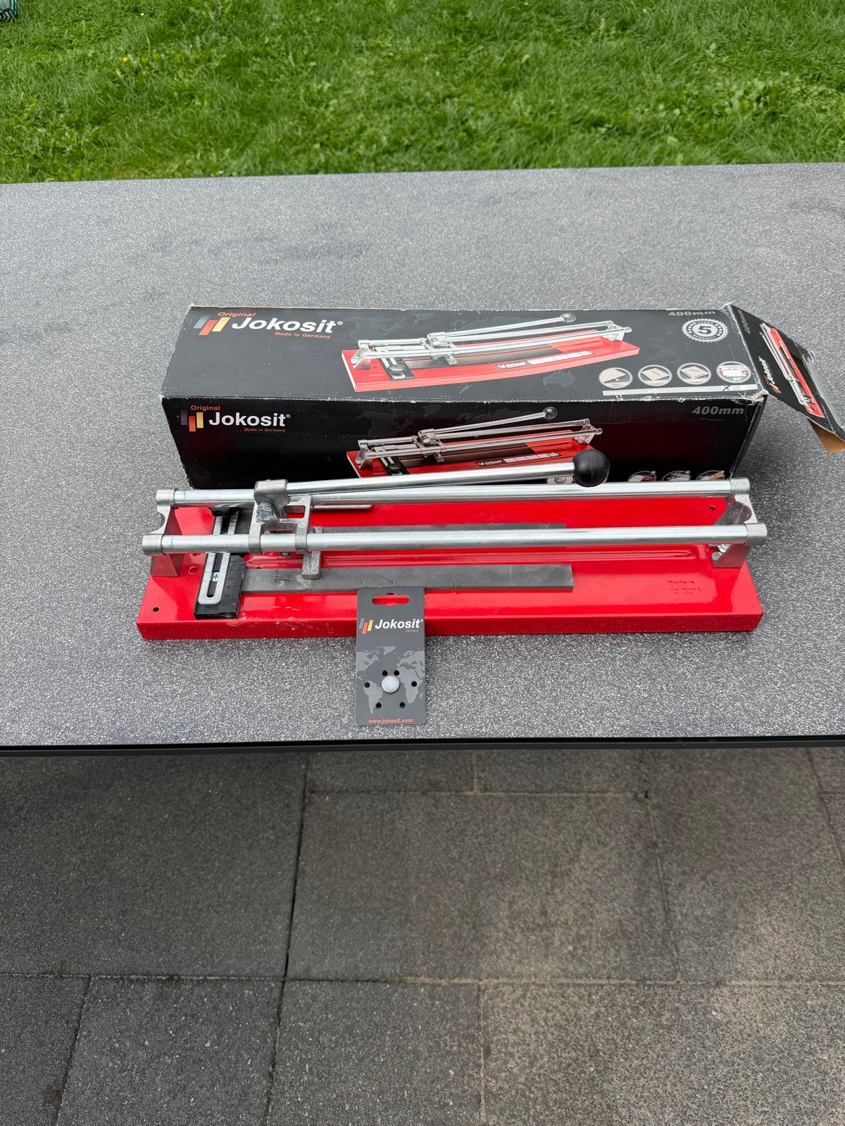 Jokosit tegelsnijder 400mm - Zo goed als nieuw, Doe-het-zelf en Verbouw, Gereedschap | Handgereedschap, Ophalen of Verzenden, Zo goed als nieuw