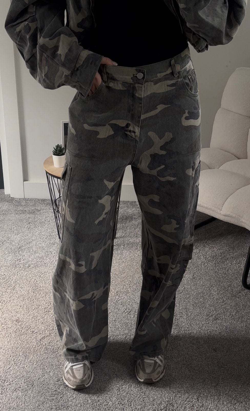 Camo Leger Broek Barrel Jeans, Maat 42/44 (L), Nieuw, Ophalen of Verzenden, Lang