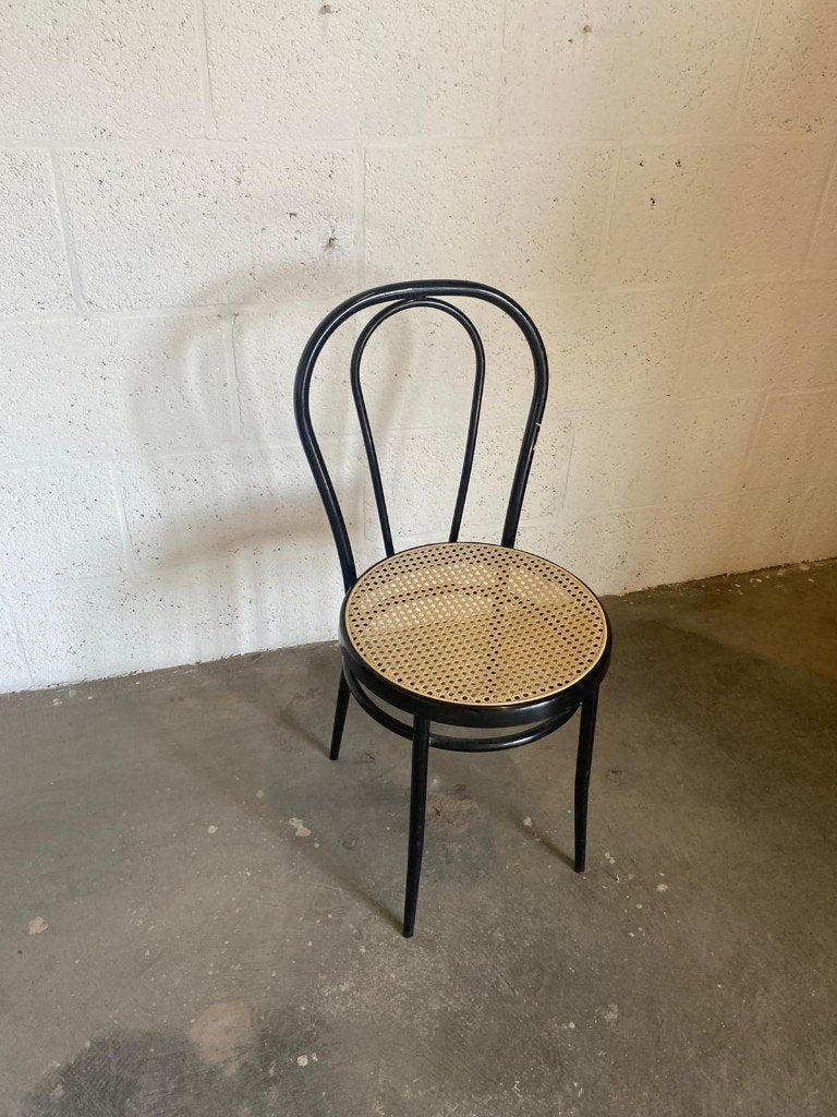 Metal chair, Ophalen of Verzenden, Gebruikt, Zwart, Eén