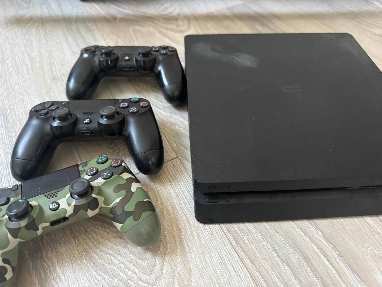 Sony PlayStation 4 Slim met 12 games & 3 controllers, Ophalen of Verzenden, Gebruikt, Met 3 controllers of meer, Slim
