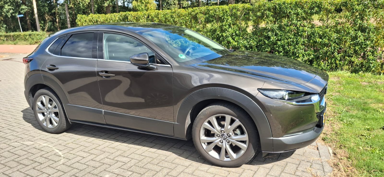 Mazda CX-30 automaat 186pk in zeer goede staat, Auto's, Stof, Zwart, Bruin, Origineel Nederlands