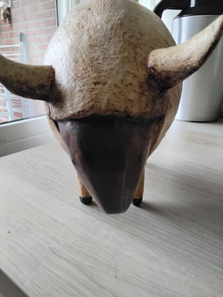 Houten schaap, Verzamelen, Beelden en Beeldjes, Ophalen of Verzenden, Zo goed als nieuw, Dier