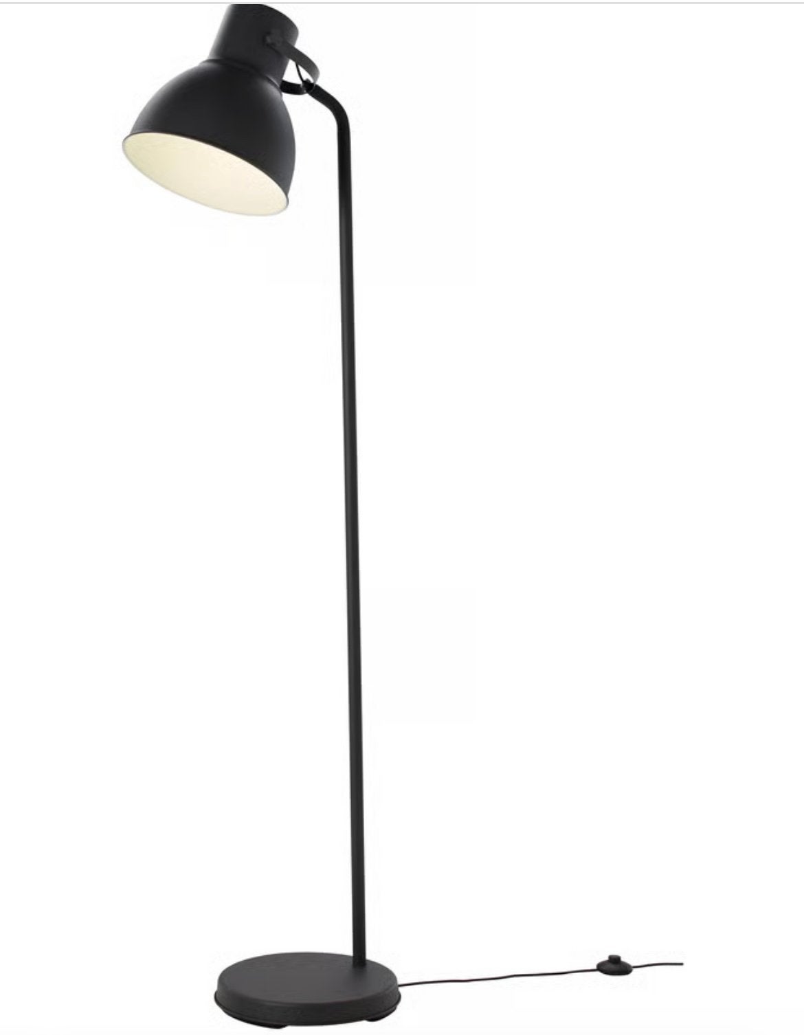 IKEA HEKTAR Vloerlamp - Zwart, 181 cm hoog, Ophalen of Verzenden, Zo goed als nieuw, 150 tot 200 cm