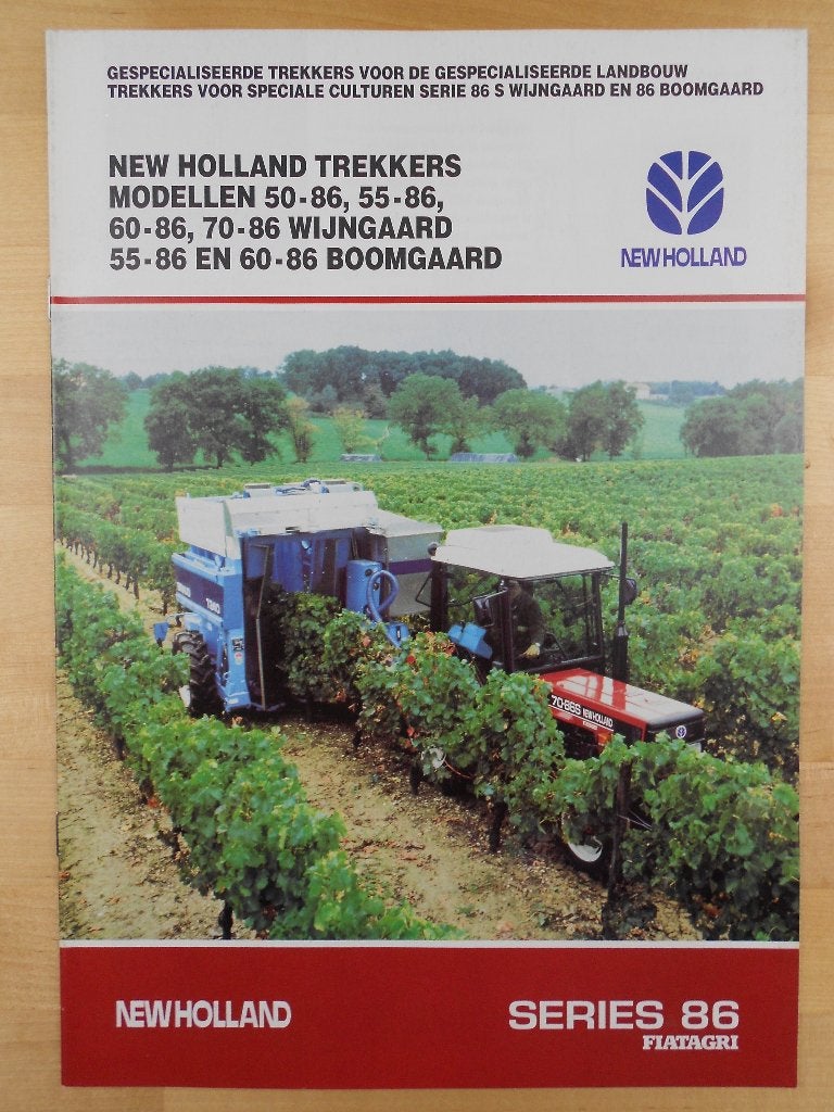 New Holland 50-86 55-86 60-86 70-86 Tractor Brochure 1996, Folder, Verzenden, New Holland, Zo goed als nieuw