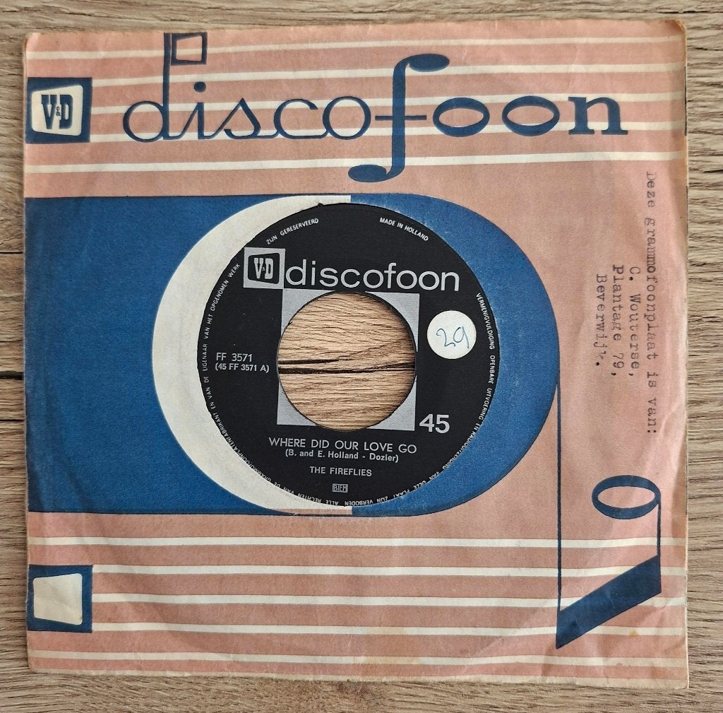 Discofoon FF 3571 Fireflies Where Did Our Love Go, Ophalen of Verzenden, Gebruikt