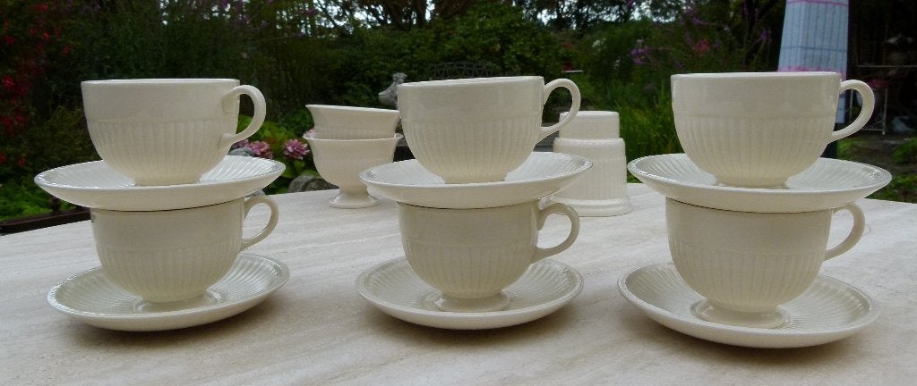 Wedgwood EDME Theepot Koffie+Thee K+S Schalen Gebak Sauskan, Klassiek, Nieuw, Ophalen of Verzenden, Wedgwood