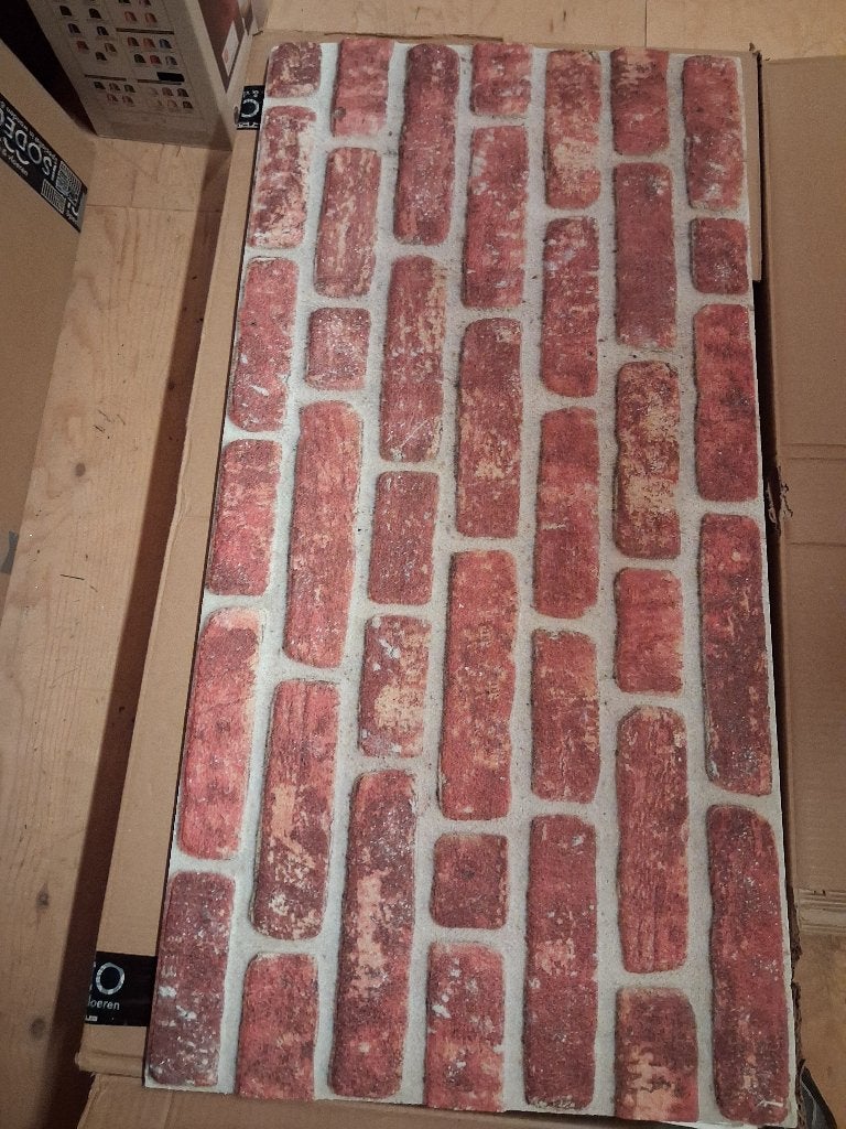 Wand platen baksteen look industrieel, Ophalen, Nieuw, Overige materialen, 20 tot 50 mm