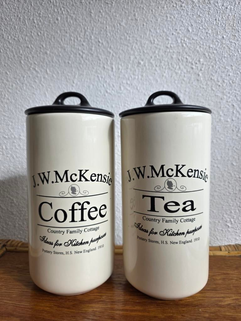 J.W. Mc Kensie voorraadpot koffie en thee, Ophalen of Verzenden, Zo goed als nieuw