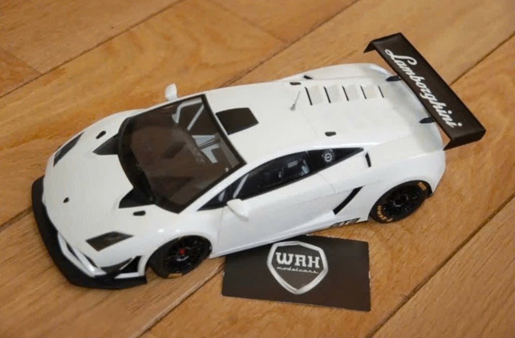 1:18 LAMBORGHINI GALLARDO GT3 wit Autoart no box WRH, Verzenden, Zo goed als nieuw, Auto, Autoart