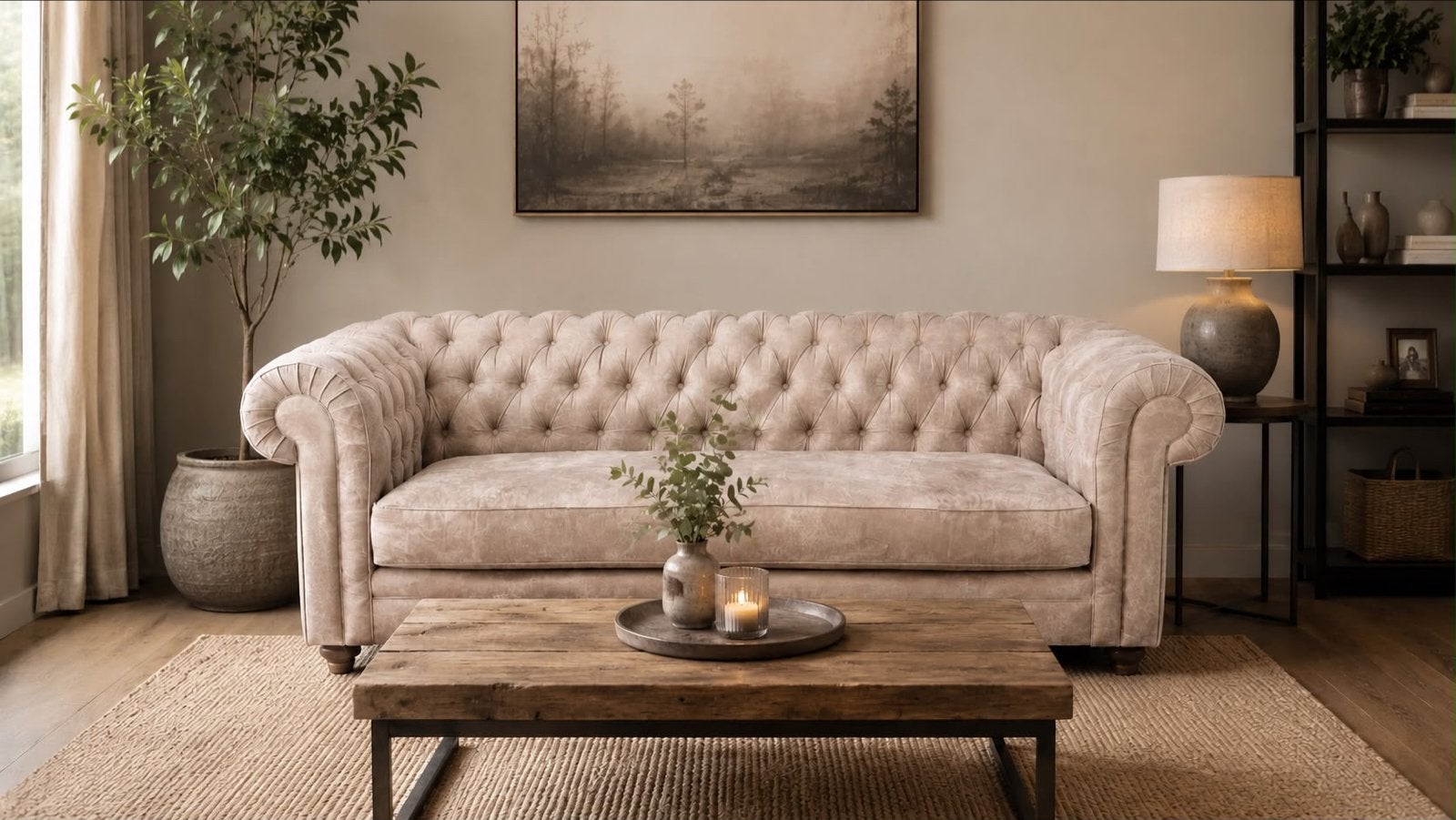 Riviera Maison Crescent Avenue Soft 2,5-zits bank, Huis en Inrichting, Banken | Bankstellen, Ophalen, Gebruikt, Driepersoons, 75 tot 100 cm