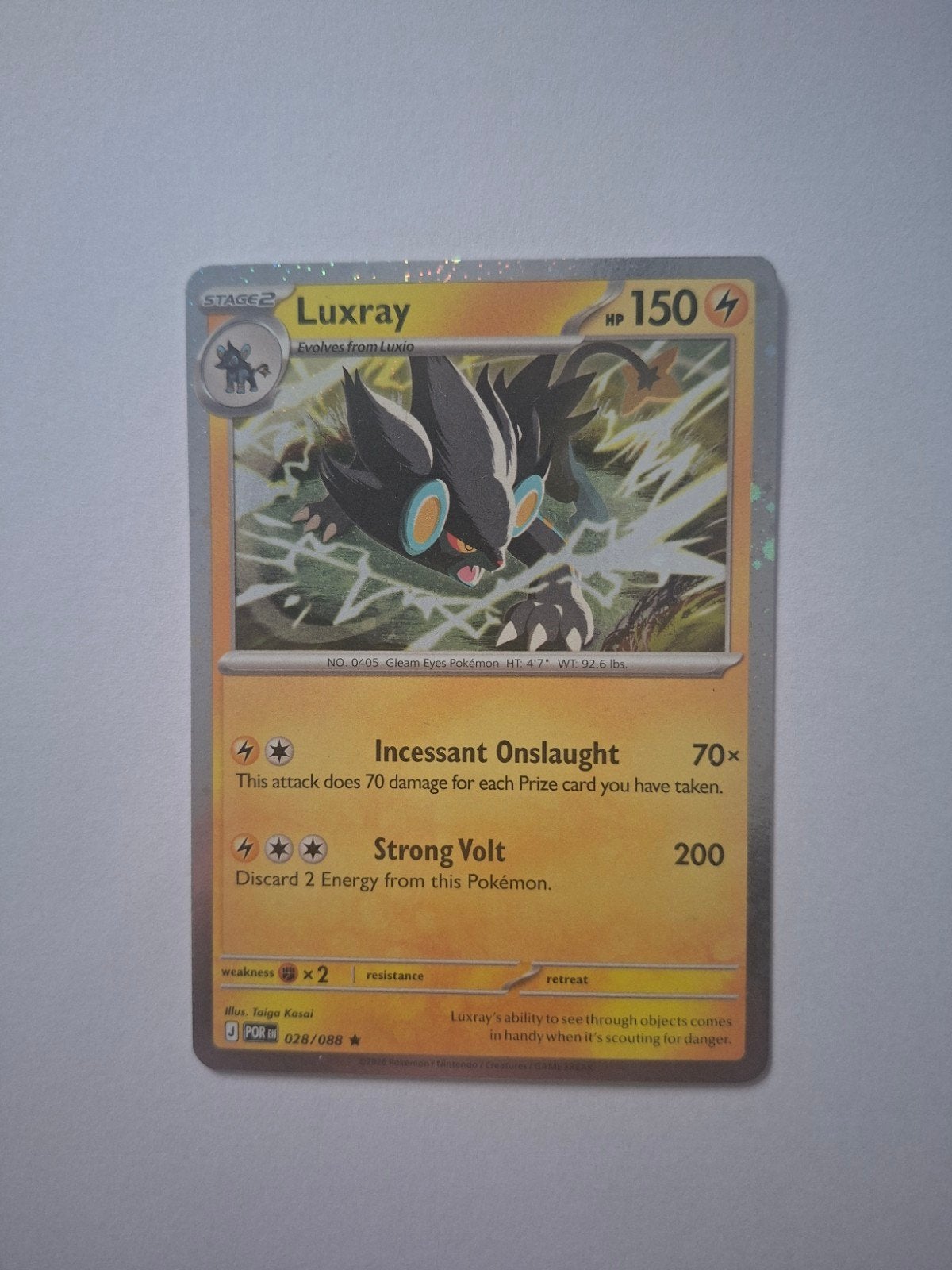 Luxray Cosmo Holo 028/088 Perfect order, Ophalen of Verzenden