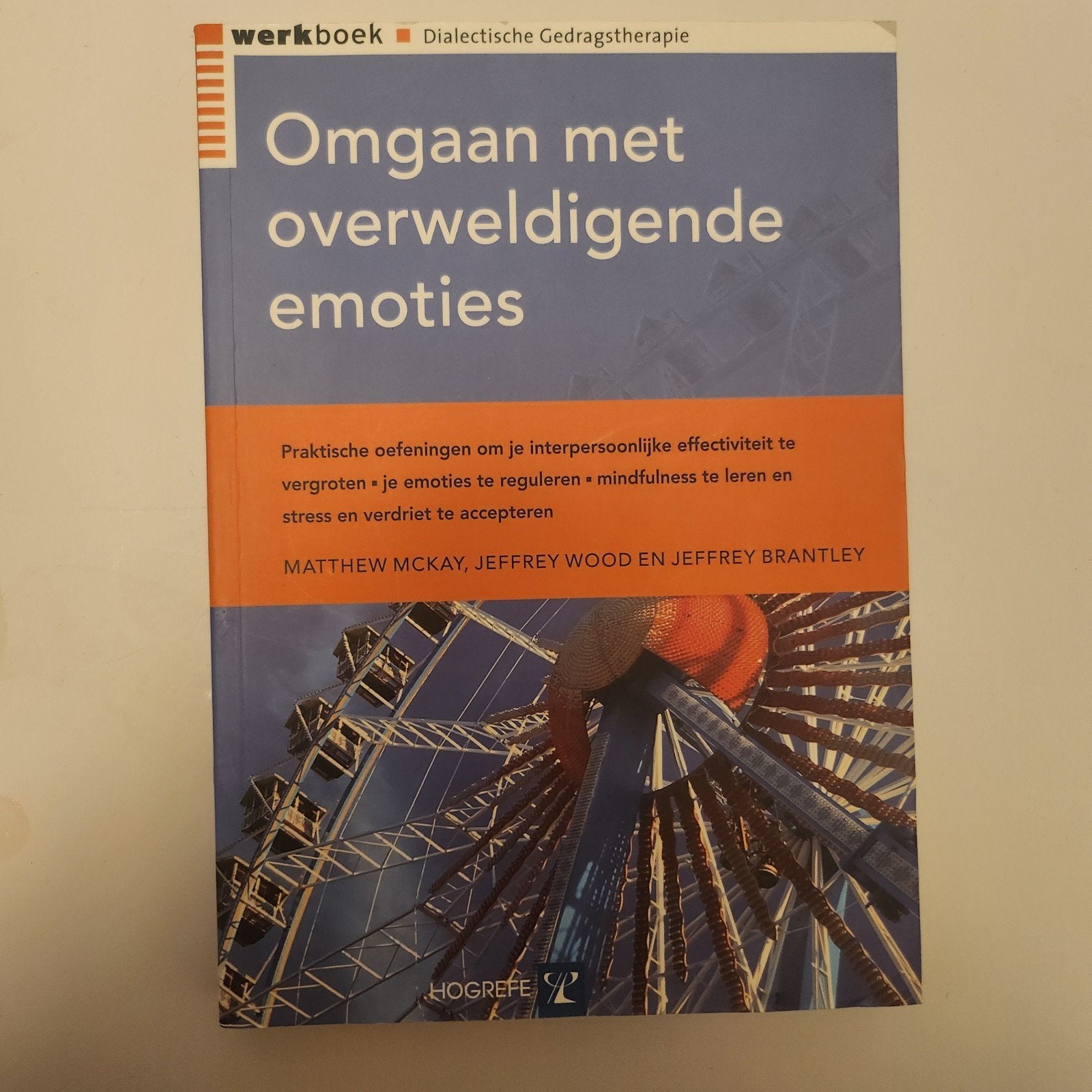 Werkboek: Omgaan met overweldigende emoties, Ophalen of Verzenden, Zo goed als nieuw, Klinische psychologie, Matthew McKay, Jeffrey Wood, Jeffrey Brantley