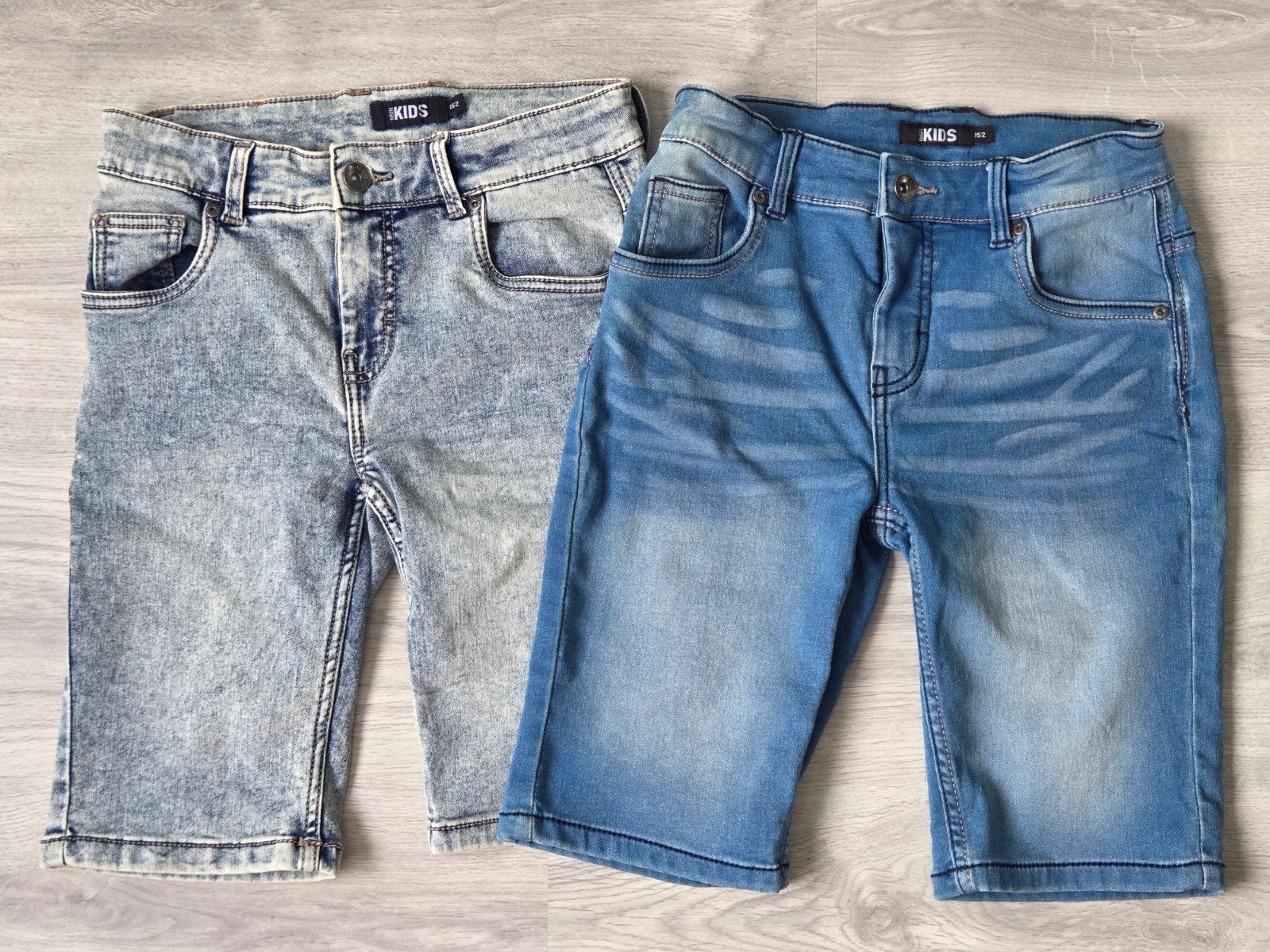 Terstal korte jog denim jeans maat 152, Kinderen en Baby's, Kinderkleding | Maat 152, Zo goed als nieuw, Jongen, Broek, Ophalen of Verzenden