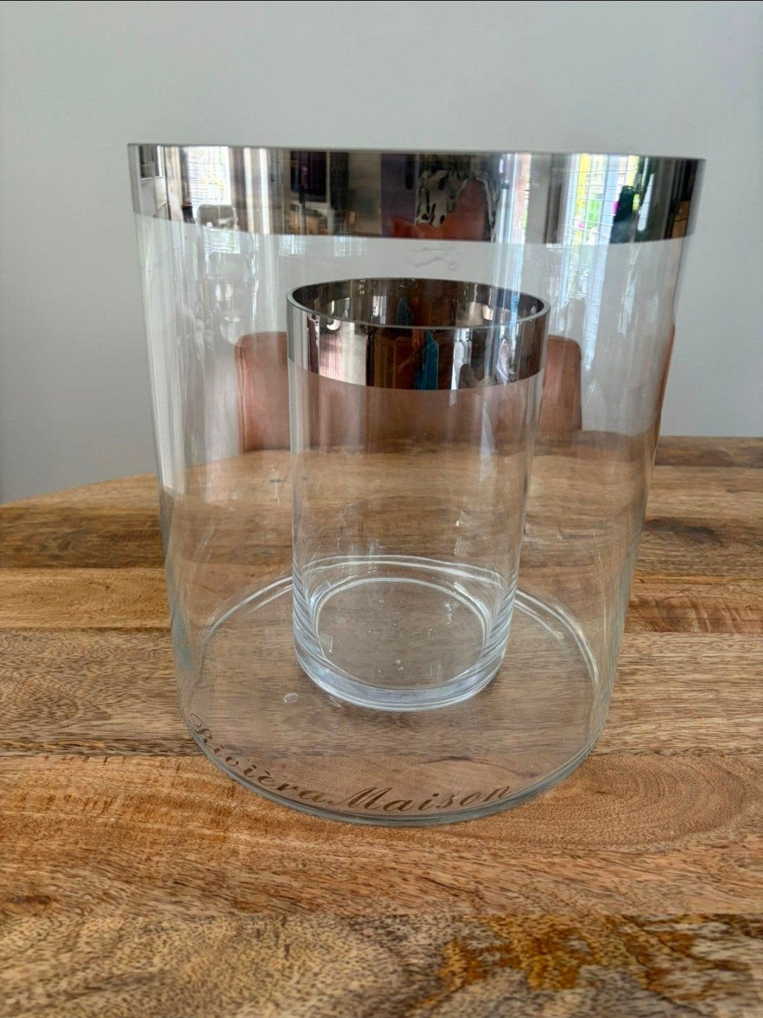 Riviera Maison double hurrican, Glas, Ophalen, Zo goed als nieuw