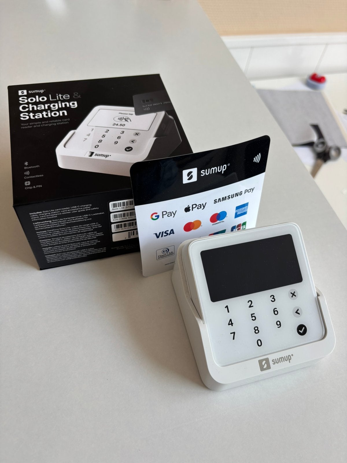 SumUp Solo Lite & Charging Station, Ophalen
