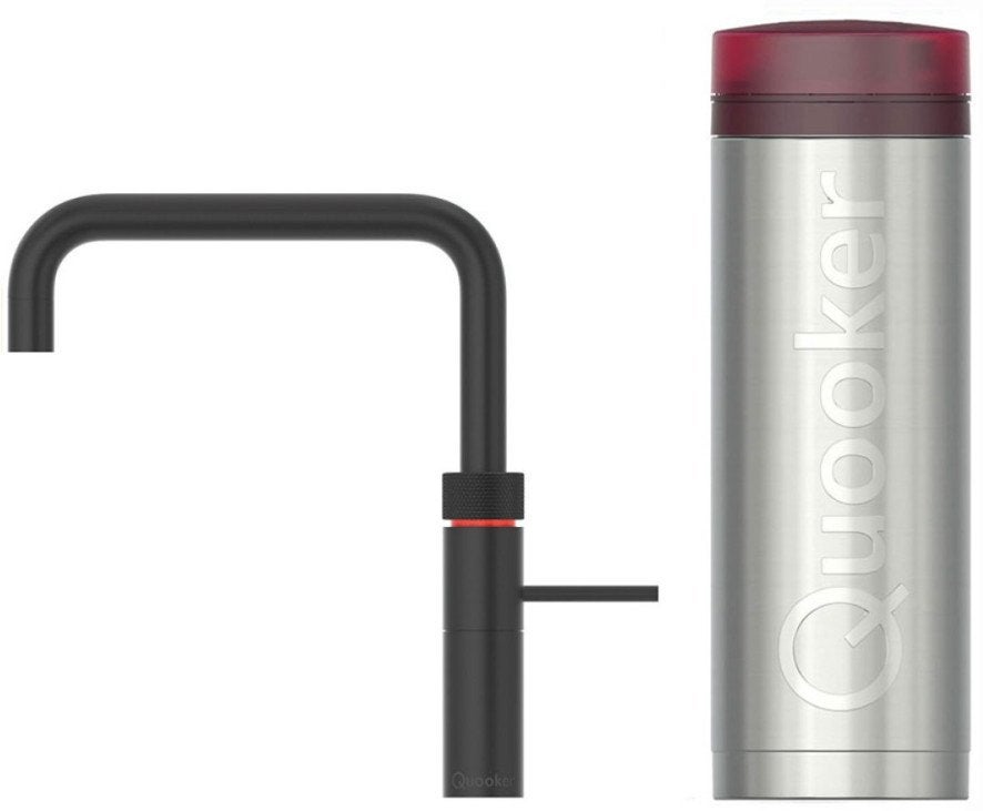Quooker Fusion Square Black + PRO3-VAQ 3L boiler (nw model), Ophalen, Minder dan 50 cm, Zwart, Zo goed als nieuw