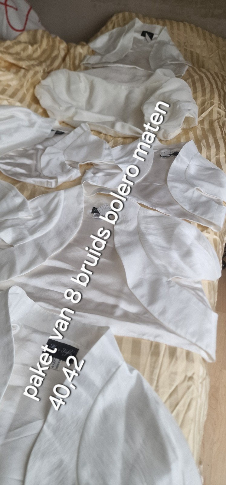 Pakket van 8 bruids bolero's in diverse maten en stijlen, Kleding | Dames, Wit, Nieuw, Ophalen of Verzenden, Accessoires