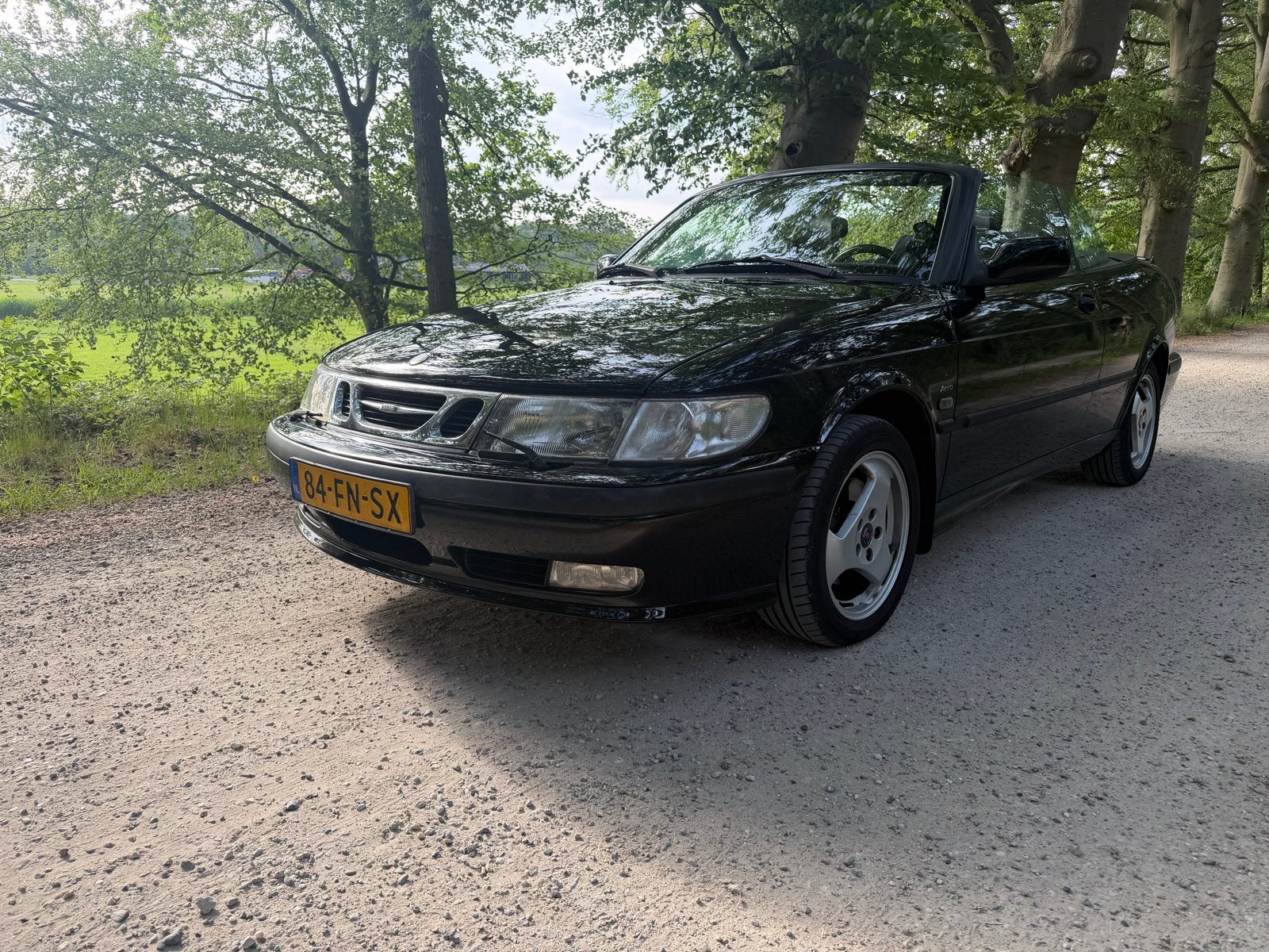 Saab 9-3 2.0 Turbo S Cabrio AUT 2000 Zwart, 745 kg, Zwart, 4 cilinders, Cabriolet