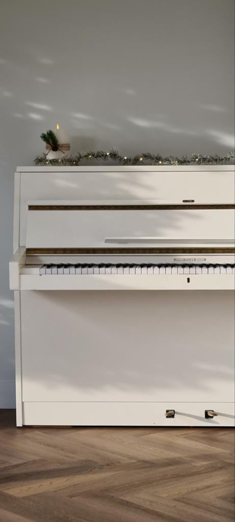 Witte piano Rippen, Ophalen, Gebruikt, Wit