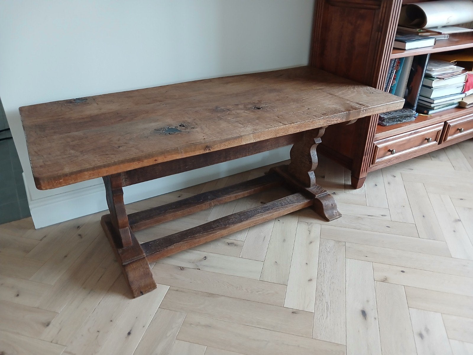Mooie antiek eiken tafel, Ophalen of Verzenden