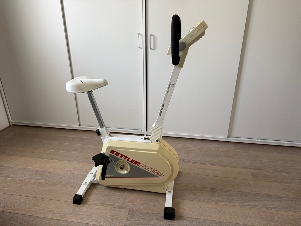 Kettler Astra Hometrainer - Vintage Fitnessfiets, Sport en Fitness, Ophalen, Gebruikt, Metaal, Benen