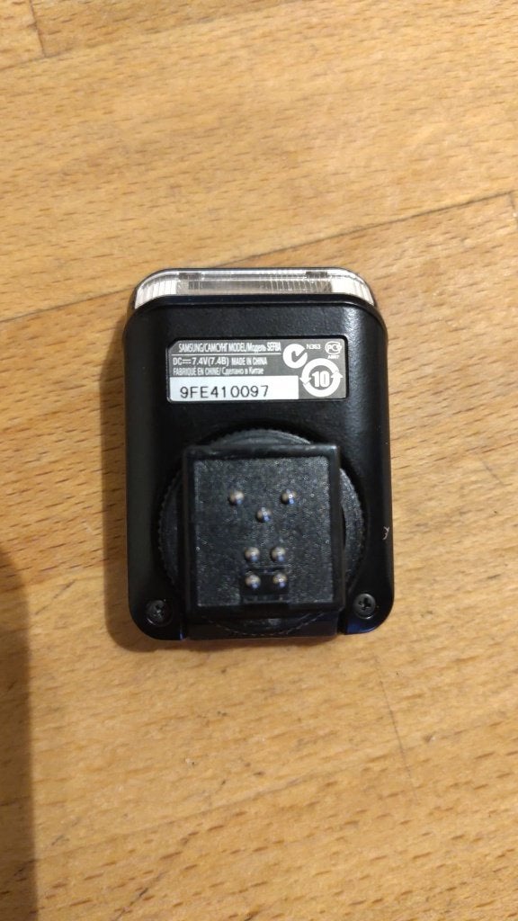 Samsung SEF8A flitser voor NX-camera’s, Ophalen of Verzenden, Gebruikt, Flitslamp, Overige merken