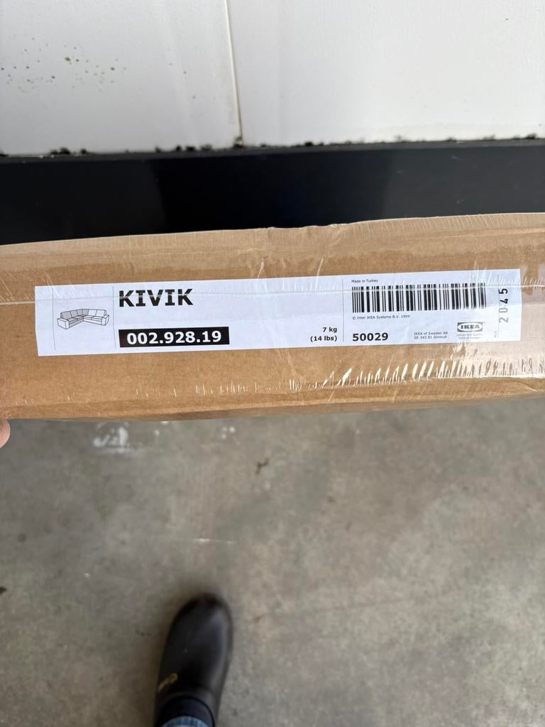 Ikea hoes kivik hoekbank, Ophalen, Zo goed als nieuw, Vierpersoons of meer
